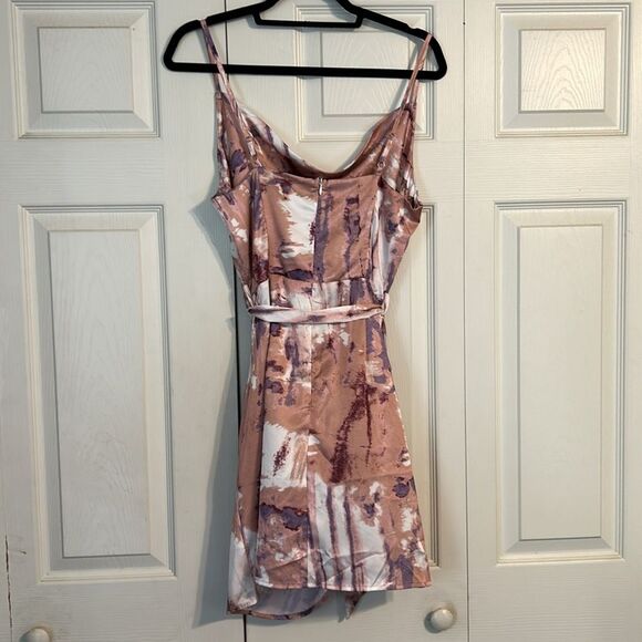 SIMPLEE Large Boho Tie Dye Spaghetti Strap Cami Dress Multicolor Women NWT Wrap - Picture 6 of 11